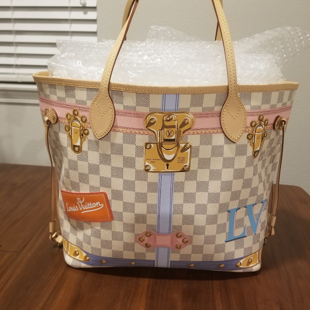 Louis Vuitton Summer Trunks Damier Azur MM